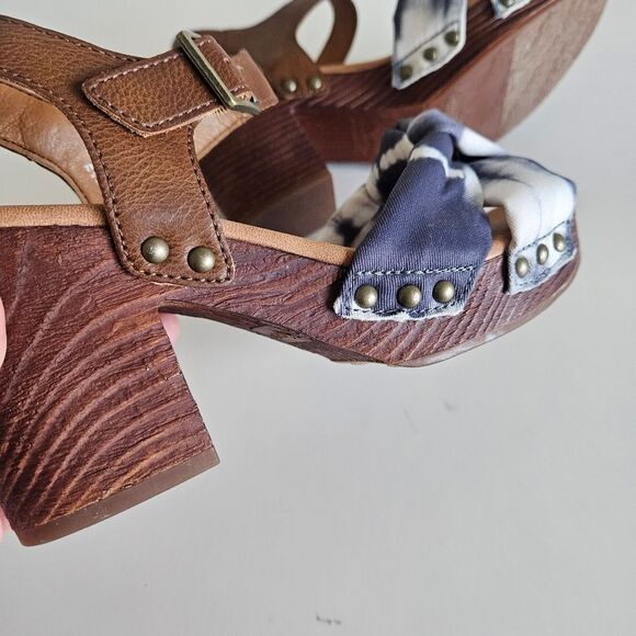 Korks | Natalia Knot Tie Dye Block Sandal Heels, Womens 7 - Picture 8 of 10